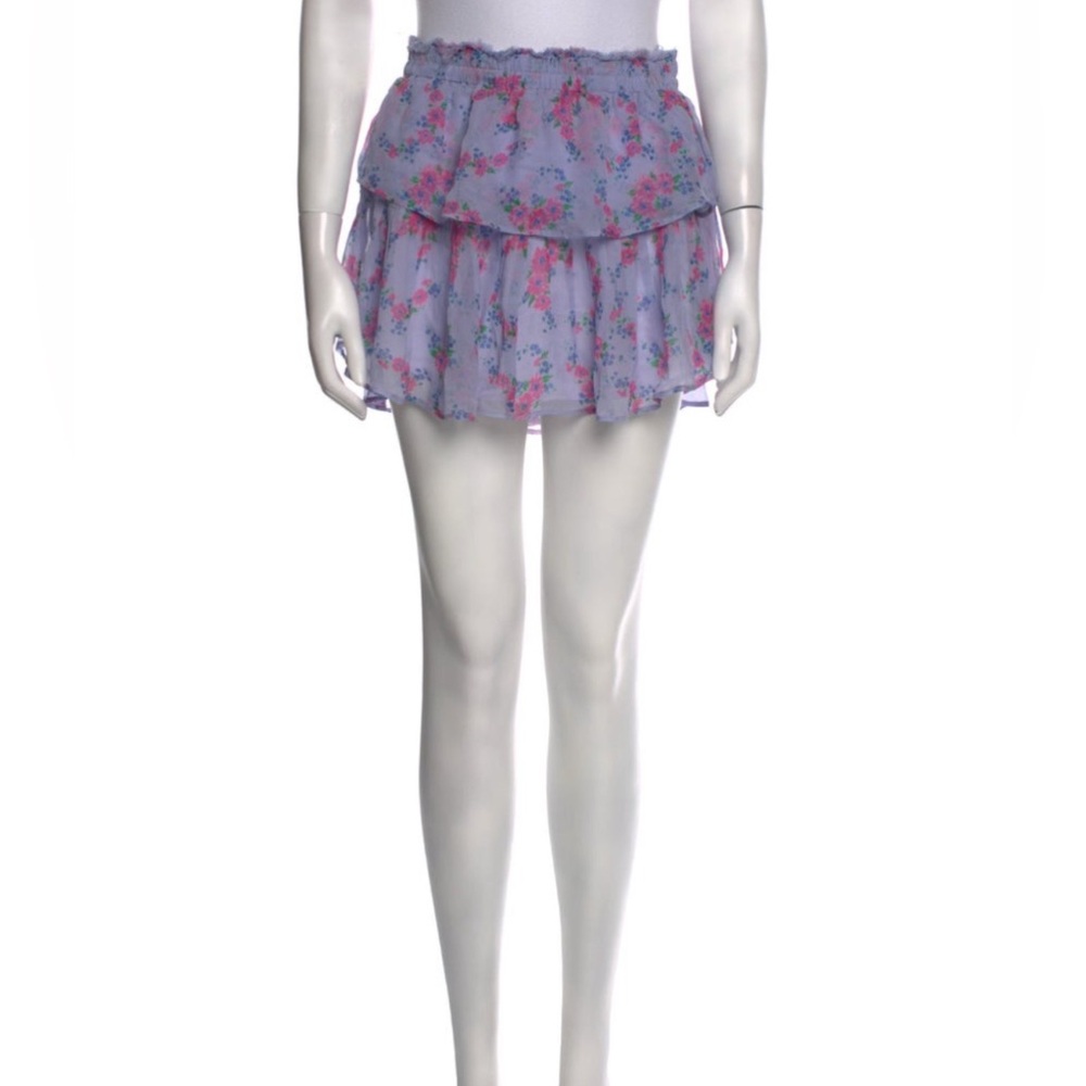 LoveShackFancy Silk Mini Skirt - Picture 8 of 8